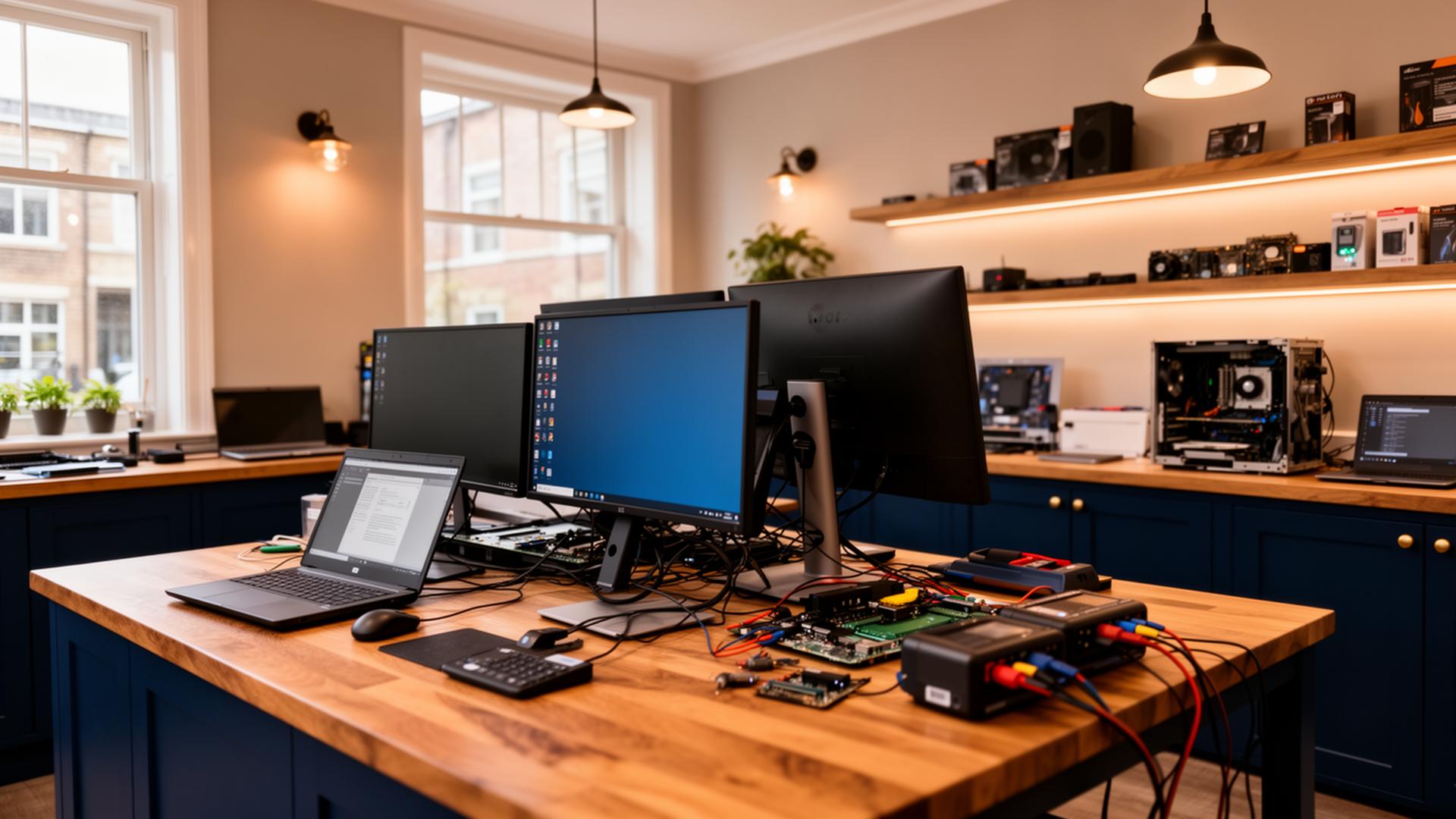 Our computer repair shop interior in Baltimore